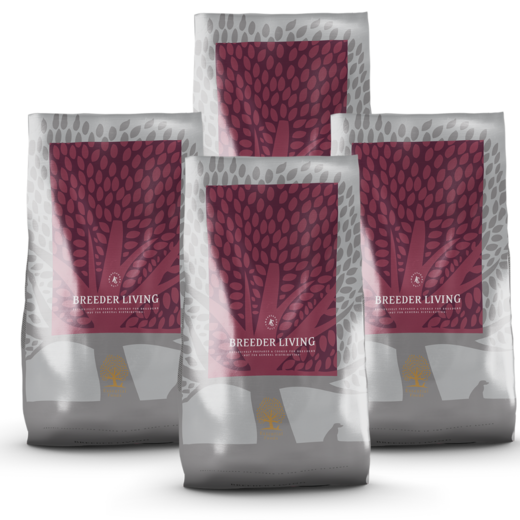 BREEDER LIVING, kana & ankka, säästöpaketti 4 x12kg, ESSENTIAL